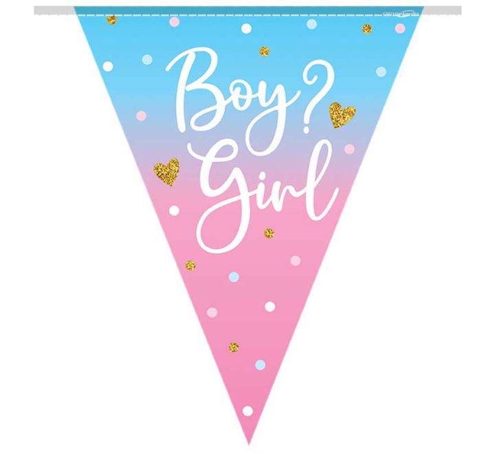 Gender Reveal viiri Boy or Girl (3.9m)