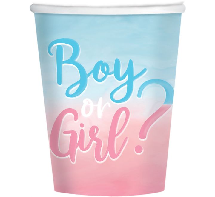 Mukit Gender Reveal "Girl or Boy" (8 kpl)