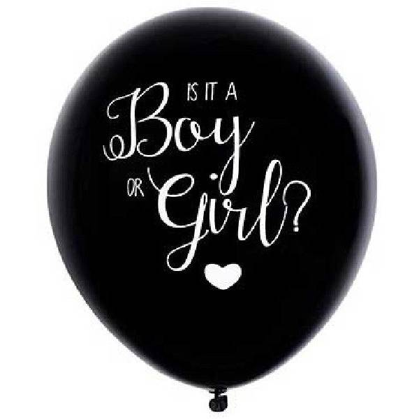 Paljasta sukupuoli "It's a Boy or Girl? ilmapallolla (40 cm), vaaleansininen konfettitäyte poikavauvalle.