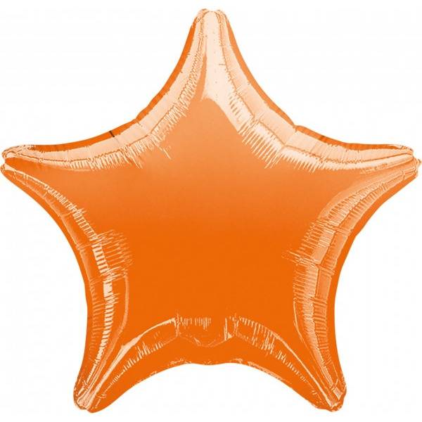Folioilmapallo tähti oranssi (48 cm)