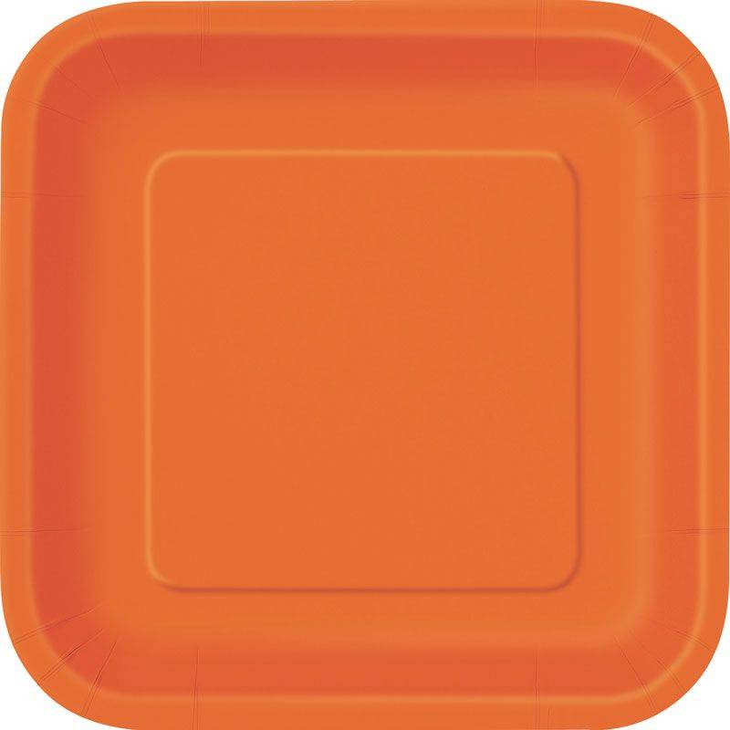 Oranssit lautaset pienet (16 kpl)