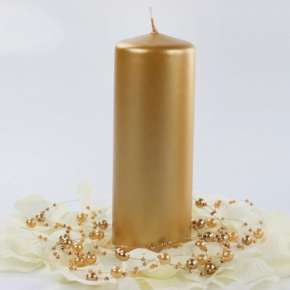Kynttilä kulta iso (15 cm)