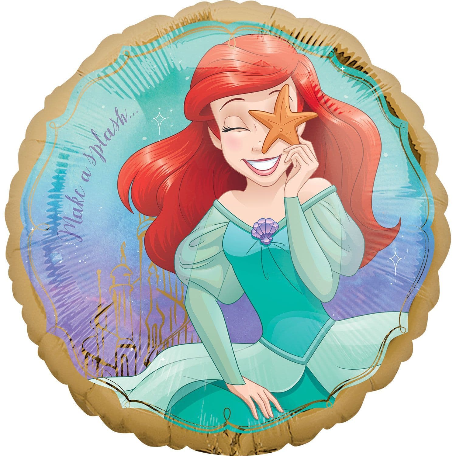 Prinsessat folioilmapallo Ariel Disney (45 cm)