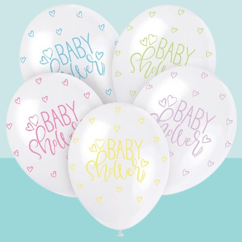 Baby Shower ilmapallot (6 kpl)