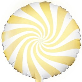Folioilmapallo karkki keltainen (45 cm)