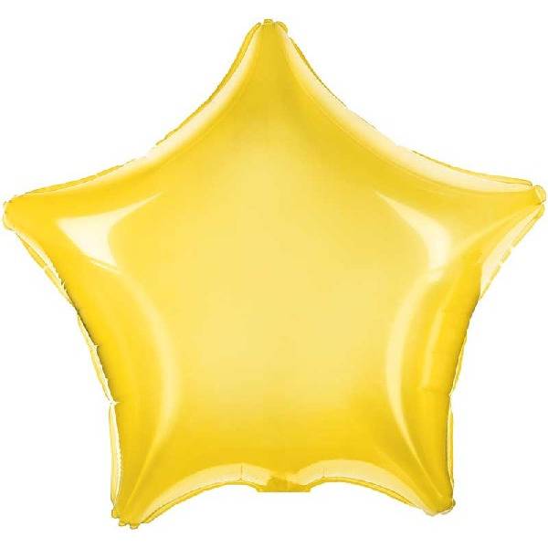 Folioilmapallo tähti keltainen (48 cm)