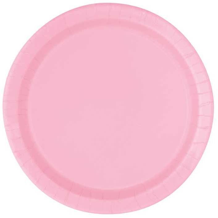 Vaaleanpunaiset pienet lautaset (20 kpl)