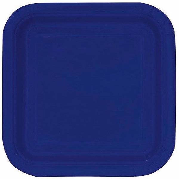 Lautanen - Royal siniset neliönmuotoiset lautaset (16 kpl)