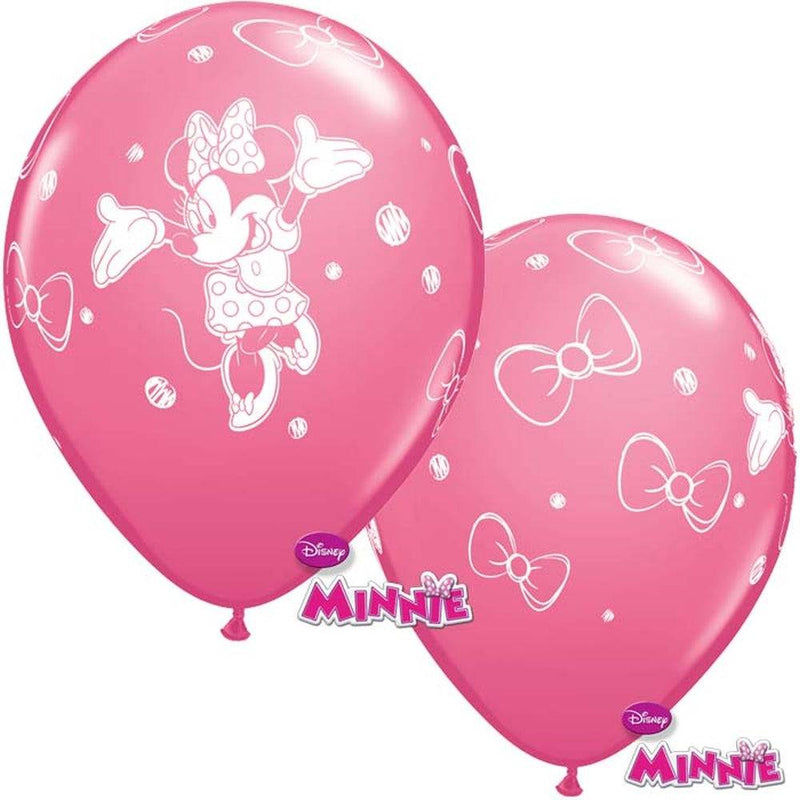 Disney Minni Hiiri vaaleanpunaiset ilmapallot (6 kpl).