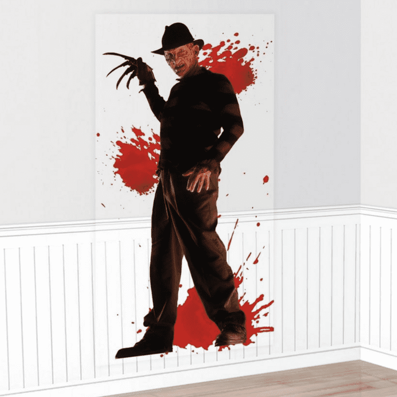 Halloween Freddy Krueger seinäkoriste (165 cm)