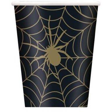 Halloween hämähäkinseitti isot mukit (8 kpl)