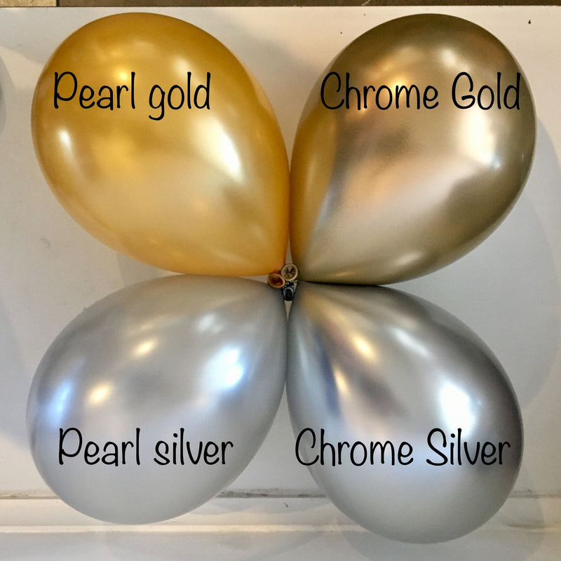 Yksittäiset ilmapallot - Helmiäinen kulta mini-ilmapallo 12.5 cm (Pearl Gold)
