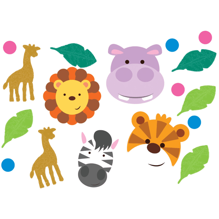 Safari ja viidakon eläimet konfetti 14g.