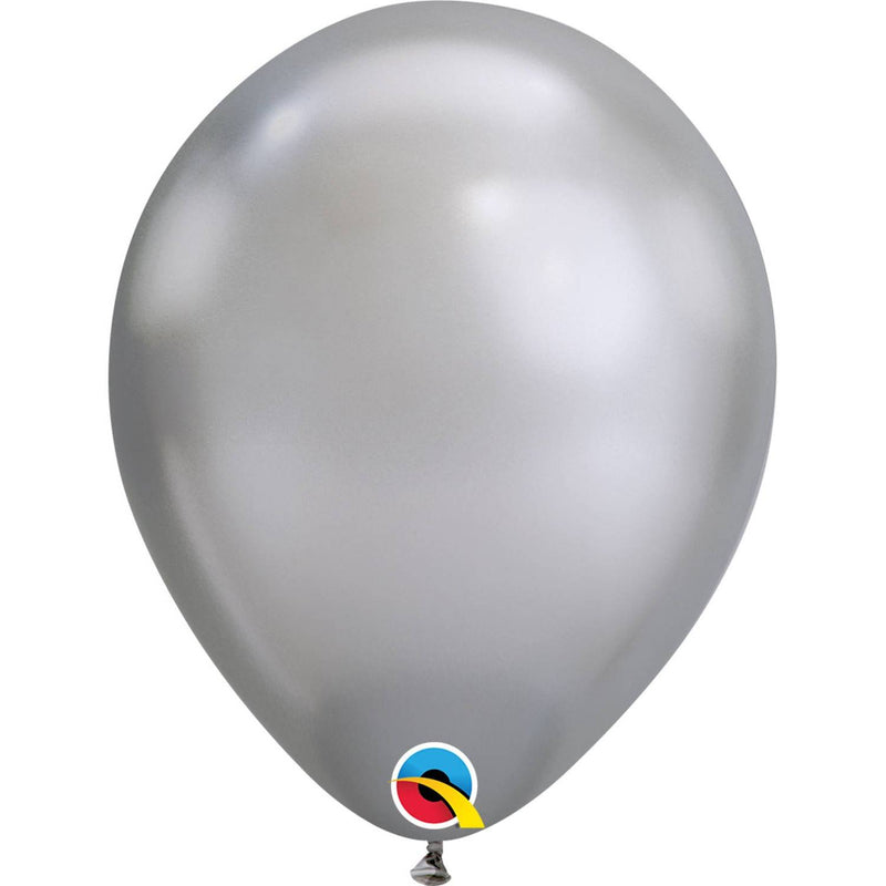 Yksittäiset ilmapallot - Helmiäinen hopea mini-ilmapallo 12.5 cm (Pearl Silver)