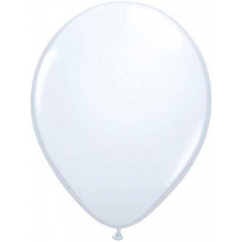 Yksittäiset ilmapallot - Valkoinen 30 cm (White)