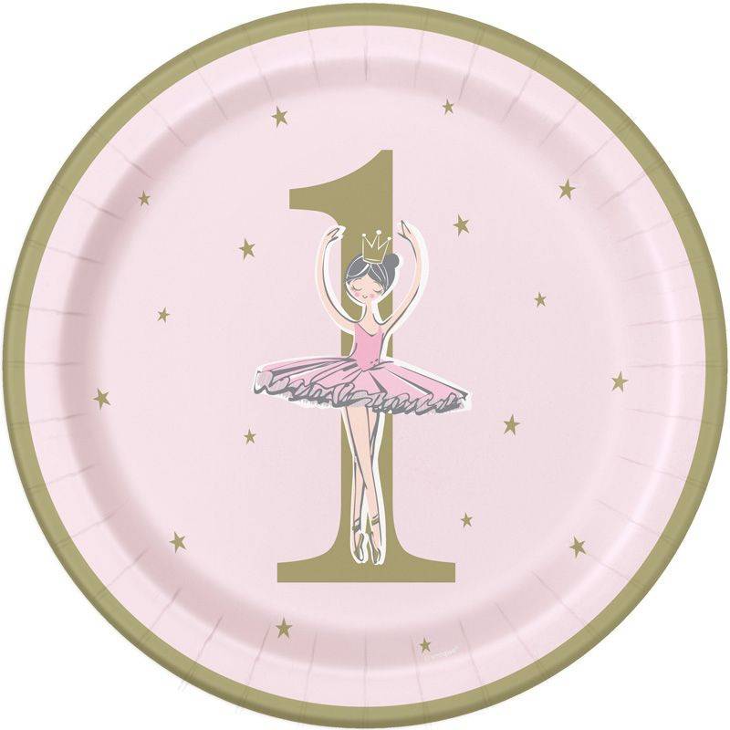  Ballerina lautaset 1-vuotissyntymäpäiville