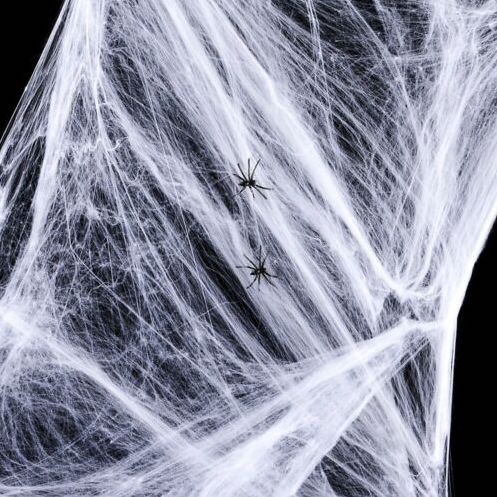Hämähäkinseitti hämähäkeillä (60g) - Halloweeniksi koristeet 