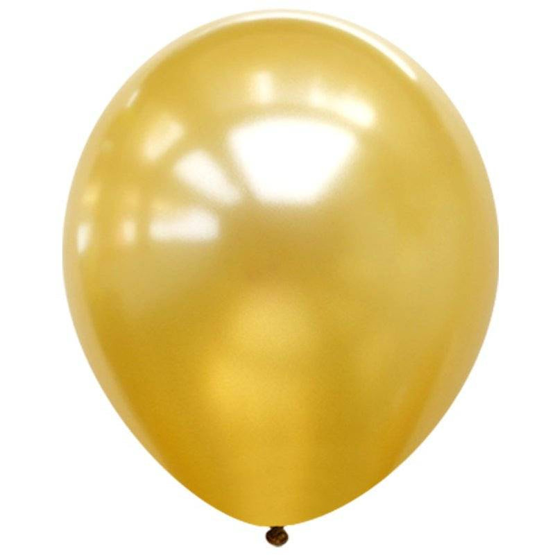 Yksittäiset ilmapallot - Helmiäinen kulta mini-ilmapallo 12.5 cm (Pearl Gold)