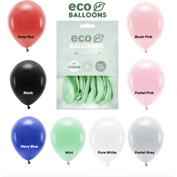 ECO®-ilmapallot biohajoava, valkoinen (10 kpl)