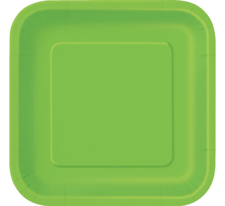 Lautaset vihreä pienet, Lime Green (16 kpl)