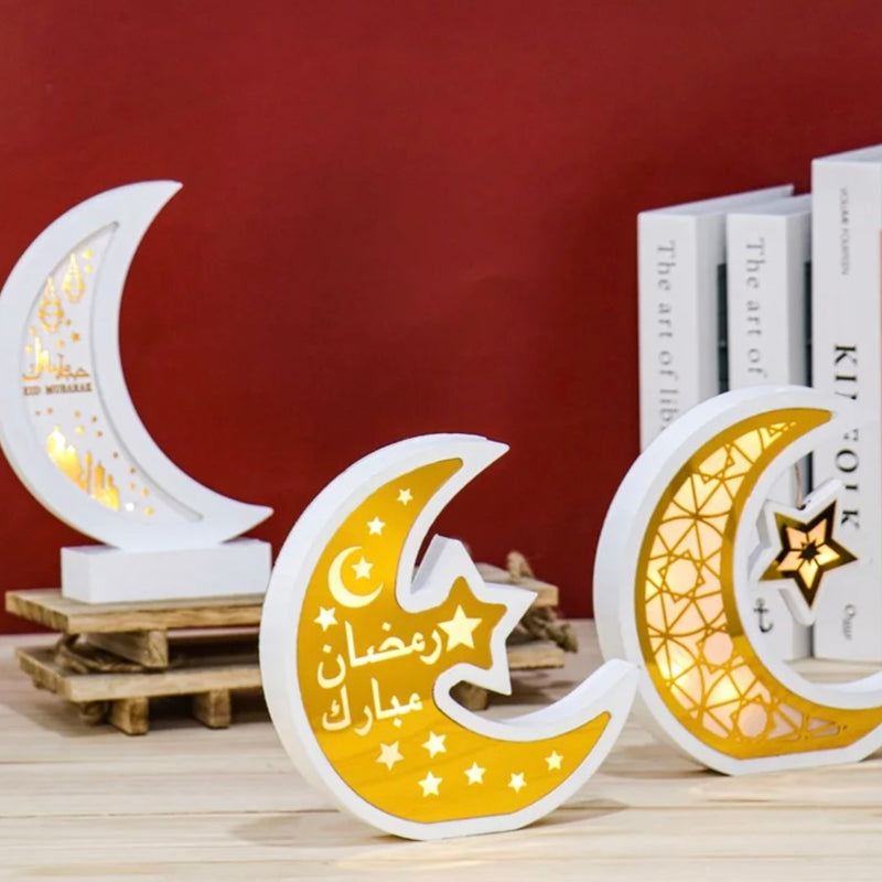 Eid Mubarak LED-valo pöydälle (20 cm)