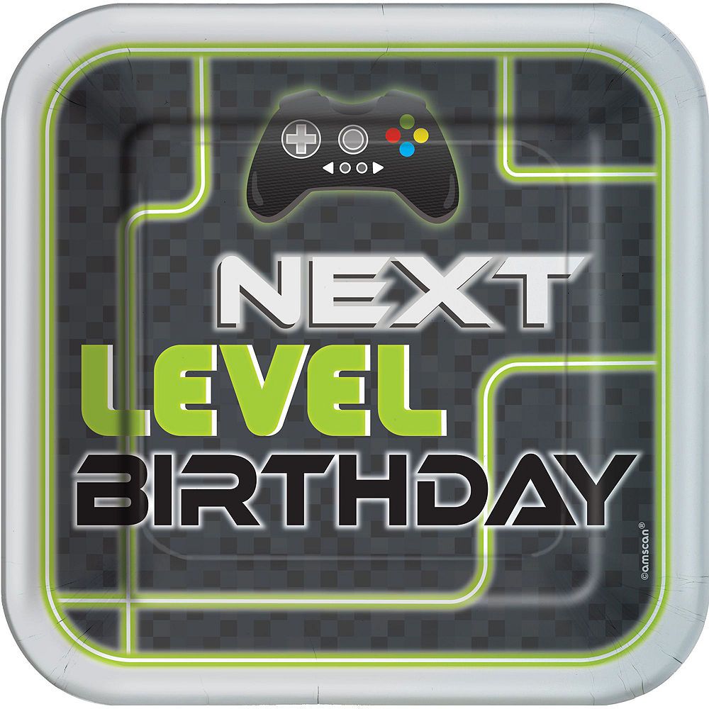 Level Up lautaset isot (8 kpl)
