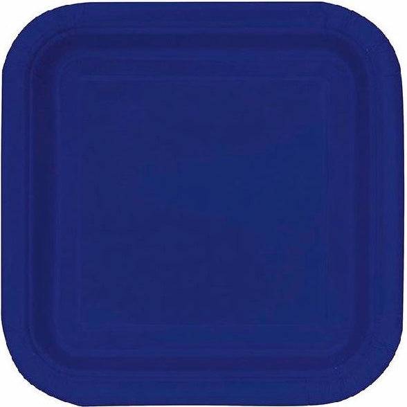 lautaset tummansininen neliönmuotoinen