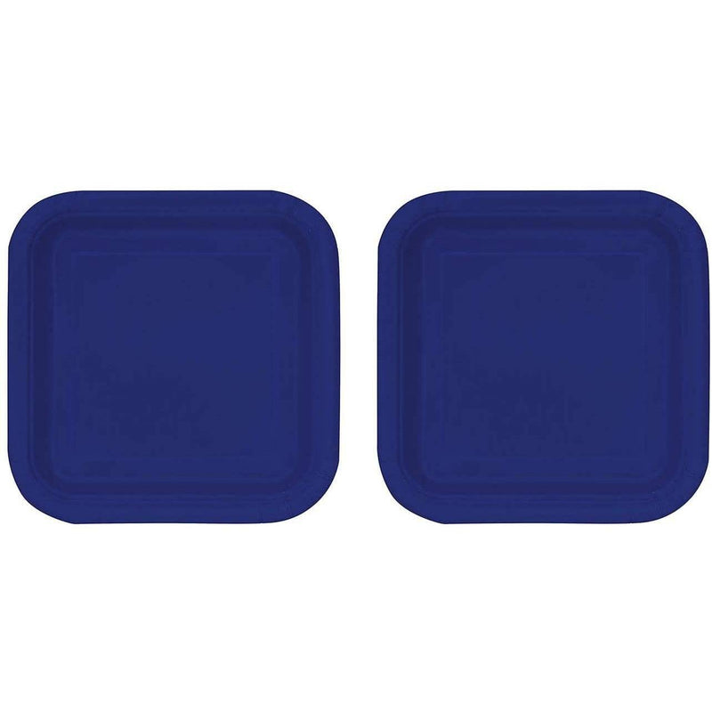 Lautanen - Royal siniset neliönmuotoiset lautaset (16 kpl)