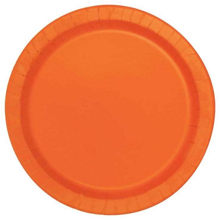Oranssit lautaset pienet (20 kpl)