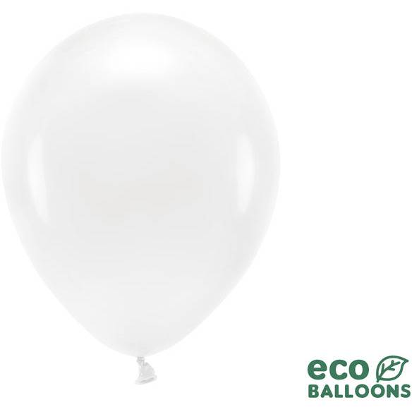 ECO®-ilmapallot biohajoava, valkoinen (10 kpl)