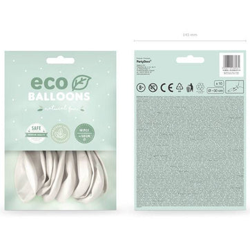 EKO®-ilmapallot biohajoava, metallic pearl (10 kpl)