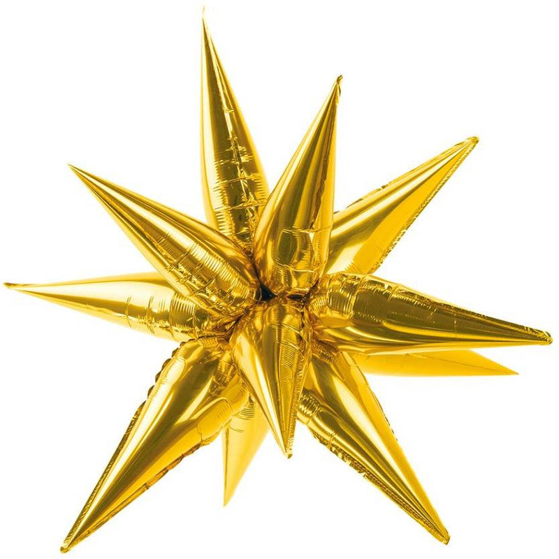 3D-tähtifoliopallo kulta (70 cm)