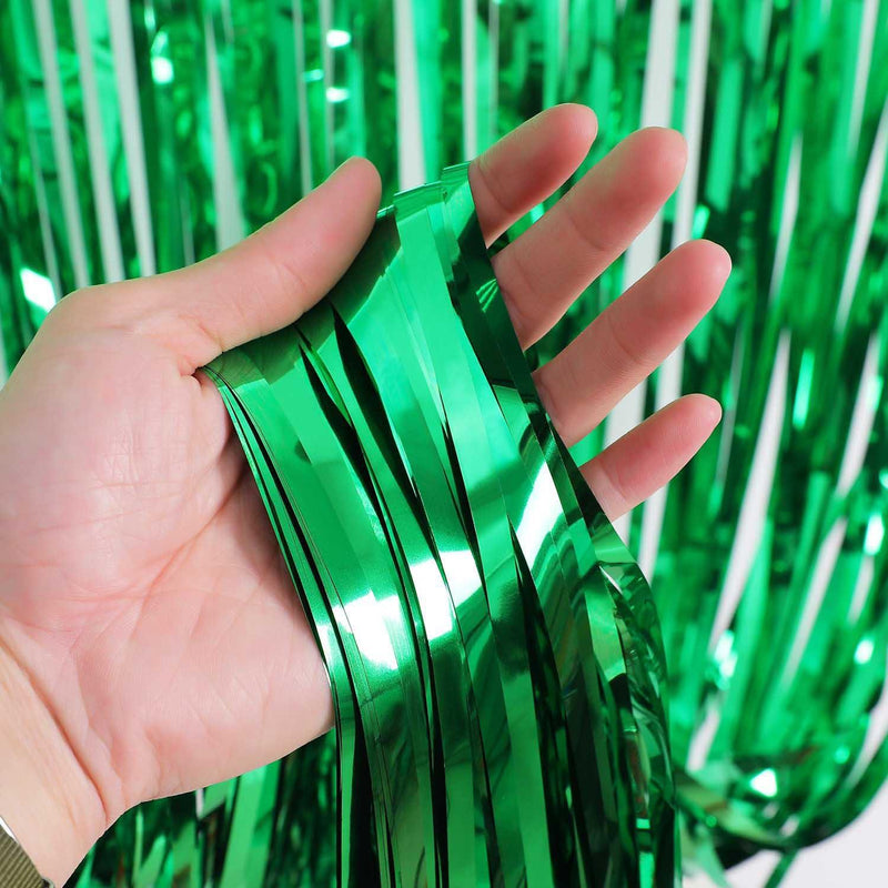 Lameeverho metallinhohtoinen vihreä (74 x 275 cm).